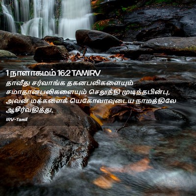 Picture 02 - 1 நாளாகமம் 16:2 TAMIRV - தாவீது சர்வாங்க - Bible Verse Picture