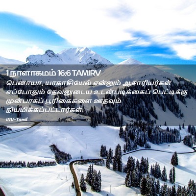 Picture 02 - 1 நாளாகமம் 16:6 TAMIRV - பெனாயா, - Bible Verse Picture