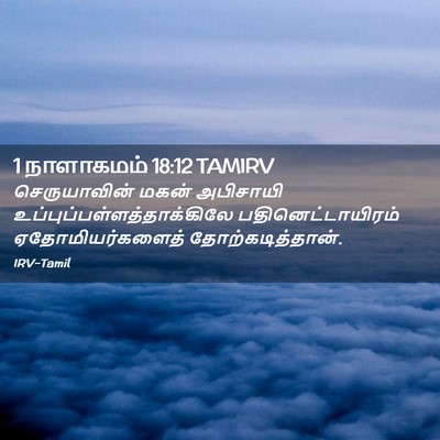 Picture 02 - 1 நாளாகமம் 18:12 TAMIRV - செருயாவின் மகன் - Bible Verse Picture