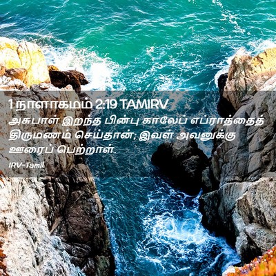 Picture 02 - 1 நாளாகமம் 2:19 TAMIRV - அசுபாள் இறந்த - Bible Verse Picture