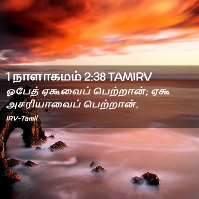 Picture 02 - 1 நாளாகமம் 2:38 TAMIRV - ஓபேத் ஏகூவைப் - Bible Verse Picture
