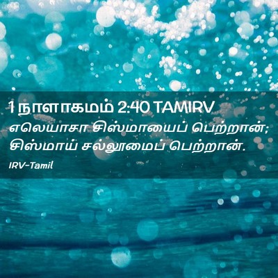 Picture 02 - 1 நாளாகமம் 2:40 TAMIRV - எலெயாசா - Bible Verse Picture