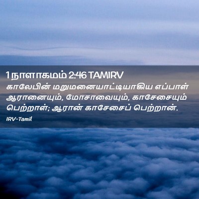 Picture 02 - 1 நாளாகமம் 2:46 TAMIRV - காலேபின் - Bible Verse Picture