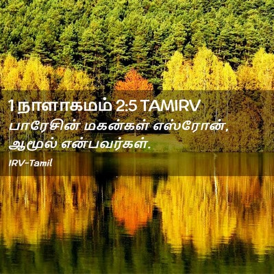 Picture 02 - 1 நாளாகமம் 2:5 TAMIRV - பாரேசின் மகன்கள் - Bible Verse Picture