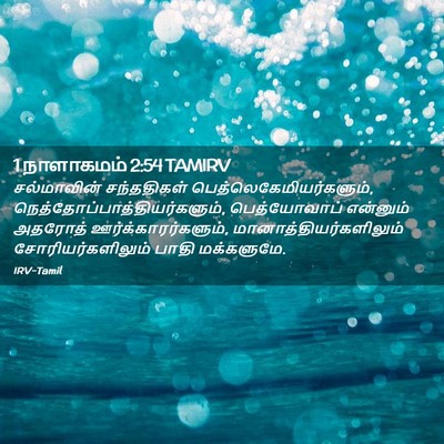 Picture 02 - 1 நாளாகமம் 2:54 TAMIRV - சல்மாவின் - Bible Verse Picture