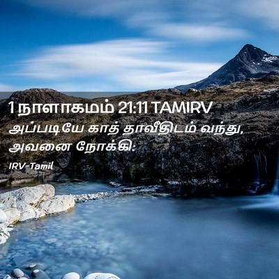 Picture 02 - 1 நாளாகமம் 21:11 TAMIRV - அப்படியே காத் - Bible Verse Picture