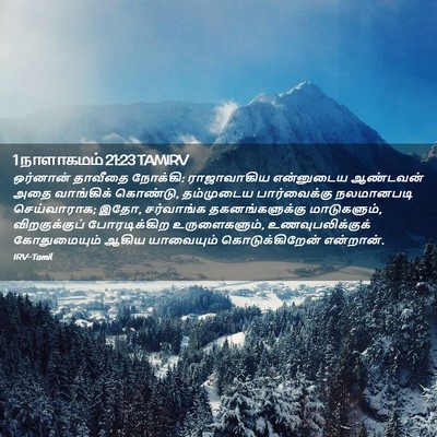 Picture 02 - 1 நாளாகமம் 21:23 TAMIRV - ஒர்னான் தாவீதை - Bible Verse Picture