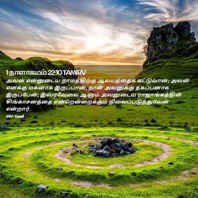 Picture 02 - 1 நாளாகமம் 22:10 TAMIRV - அவன் என்னுடைய - Bible Verse Picture