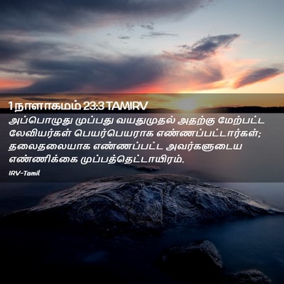 Picture 02 - 1 நாளாகமம் 23:3 TAMIRV - அப்பொழுது முப்பது - Bible Verse Picture