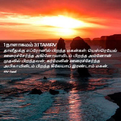 Picture 02 - 1 நாளாகமம் 3:1 TAMIRV - தாவீதுக்கு - Bible Verse Picture