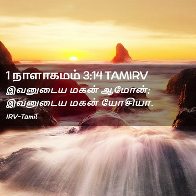 Picture 02 - 1 நாளாகமம் 3:14 TAMIRV - இவனுடைய மகன் - Bible Verse Picture