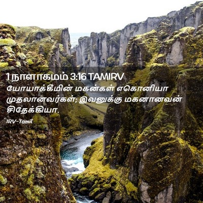 Picture 02 - 1 நாளாகமம் 3:16 TAMIRV - யோயாக்கீமின் - Bible Verse Picture