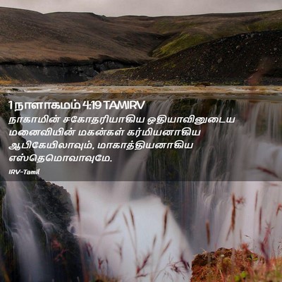 Picture 02 - 1 நாளாகமம் 4:19 TAMIRV - நாகாமின் - Bible Verse Picture