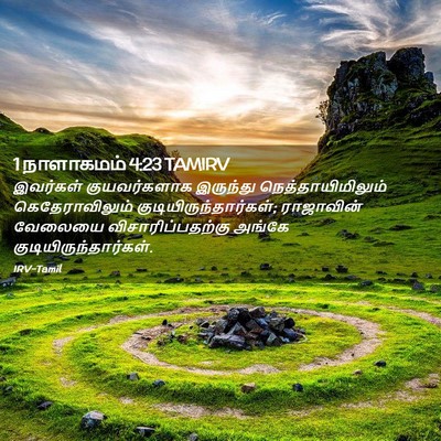 Picture 02 - 1 நாளாகமம் 4:23 TAMIRV - இவர்கள் - Bible Verse Picture