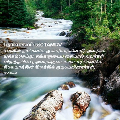 Picture 02 - 1 நாளாகமம் 5:10 TAMIRV - சவுலின் நாட்களில் - Bible Verse Picture