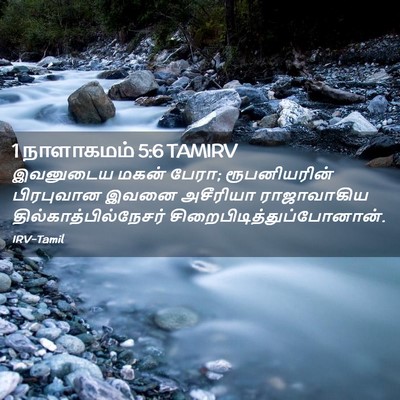 Picture 02 - 1 நாளாகமம் 5:6 TAMIRV - இவனுடைய மகன் பேரா; - Bible Verse Picture