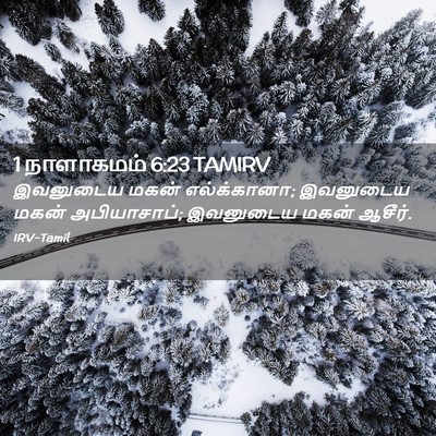 Picture 02 - 1 நாளாகமம் 6:23 TAMIRV - இவனுடைய மகன் - Bible Verse Picture