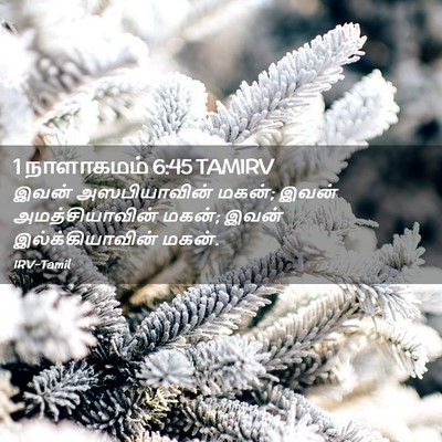 Picture 02 - 1 நாளாகமம் 6:45 TAMIRV - இவன் அஸபியாவின் - Bible Verse Picture