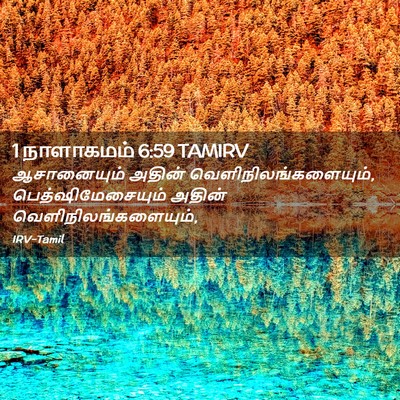 Picture 02 - 1 நாளாகமம் 6:59 TAMIRV - ஆசானையும் அதின் - Bible Verse Picture