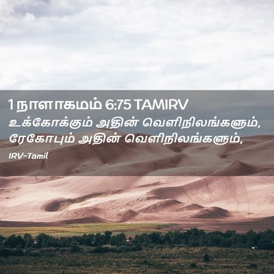 Picture 02 - 1 நாளாகமம் 6:75 TAMIRV - உக்கோக்கும் அதின் - Bible Verse Picture