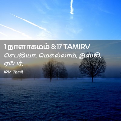 Picture 02 - 1 நாளாகமம் 8:17 TAMIRV - செபதியா, - Bible Verse Picture