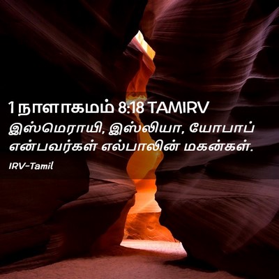 Picture 02 - 1 நாளாகமம் 8:18 TAMIRV - இஸ்மெராயி, - Bible Verse Picture