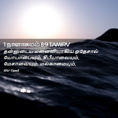 Picture 02 - 1 நாளாகமம் 8:9 TAMIRV - தன்னுடைய - Bible Verse Picture