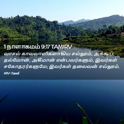 Picture 02 - 1 நாளாகமம் 9:17 TAMIRV - வாசல் - Bible Verse Picture
