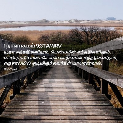 Picture 02 - 1 நாளாகமம் 9:3 TAMIRV - யூதா - Bible Verse Picture