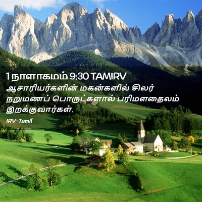 Picture 02 - 1 நாளாகமம் 9:30 TAMIRV - ஆசாரியர்களின் - Bible Verse Picture