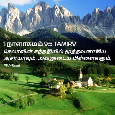 Picture 02 - 1 நாளாகமம் 9:5 TAMIRV - சேலாவின் - Bible Verse Picture