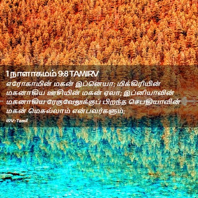 Picture 02 - 1 நாளாகமம் 9:8 TAMIRV - எரோகாமின் மகன் - Bible Verse Picture
