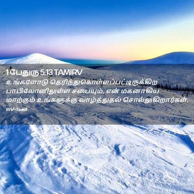 Picture 02 - 1 பேதுரு 5:13 TAMIRV - உங்களோடு - Bible Verse Picture