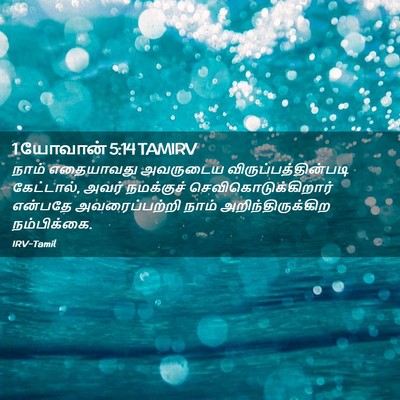 Picture 02 - 1 யோவான் 5:14 TAMIRV - நாம் எதையாவது - Bible Verse Picture