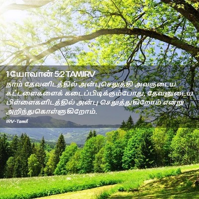 Picture 02 - 1 யோவான் 5:2 TAMIRV - நாம் தேவனிடத்தில் - Bible Verse Picture