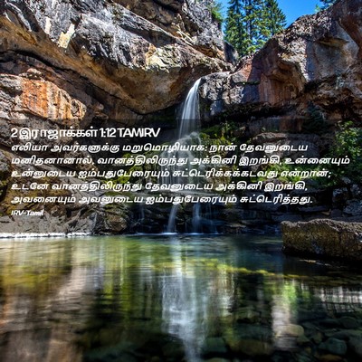 Picture 02 - 2 இராஜாக்கள் 1:12 TAMIRV - எலியா அவர்களுக்கு - Bible Verse Picture