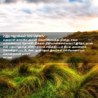 Picture 02 - 2 இராஜாக்கள் 10:9 TAMIRV - மறுநாள் காலமே - Bible Verse Picture