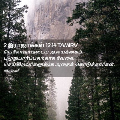 Picture 02 - 2 இராஜாக்கள் 12:14 TAMIRV - யெகோவாவுடைய - Bible Verse Picture