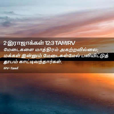 Picture 02 - 2 இராஜாக்கள் 12:3 TAMIRV - மேடைகளை மாத்திரம் - Bible Verse Picture