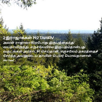 Picture 02 - 2 இராஜாக்கள் 14:2 TAMIRV - அவன் - Bible Verse Picture