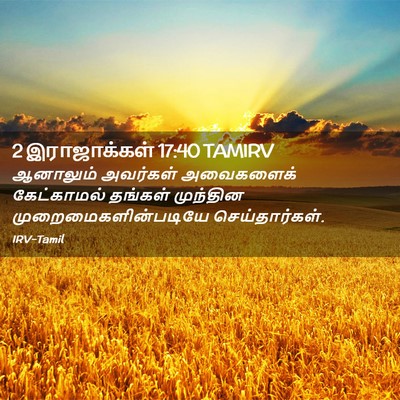 Picture 02 - 2 இராஜாக்கள் 17:40 TAMIRV - ஆனாலும் அவர்கள் - Bible Verse Picture