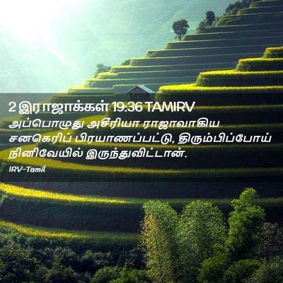 Picture 02 - 2 இராஜாக்கள் 19:36 TAMIRV - அப்பொழுது அசீரியா - Bible Verse Picture