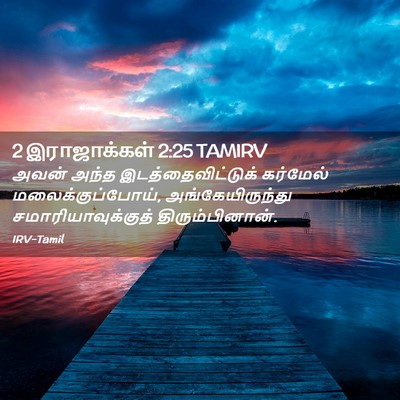 Picture 02 - 2 இராஜாக்கள் 2:25 TAMIRV - அவன் அந்த - Bible Verse Picture