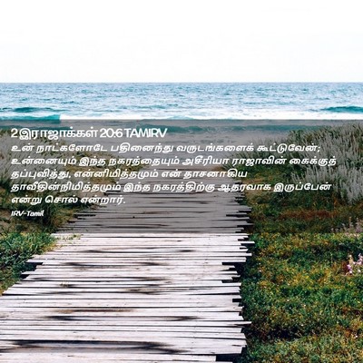 Picture 02 - 2 இராஜாக்கள் 20:6 TAMIRV - உன் நாட்களோடே - Bible Verse Picture