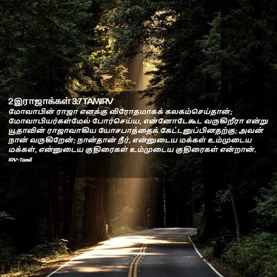 Picture 02 - 2 இராஜாக்கள் 3:7 TAMIRV - மோவாபின் ராஜா - Bible Verse Picture