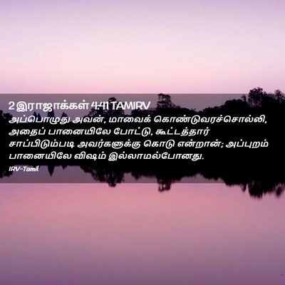 Picture 02 - 2 இராஜாக்கள் 4:41 TAMIRV - அப்பொழுது அவன், - Bible Verse Picture