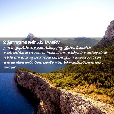 Picture 02 - 2 இராஜாக்கள் 5:12 TAMIRV - நான் மூழ்கிச் - Bible Verse Picture