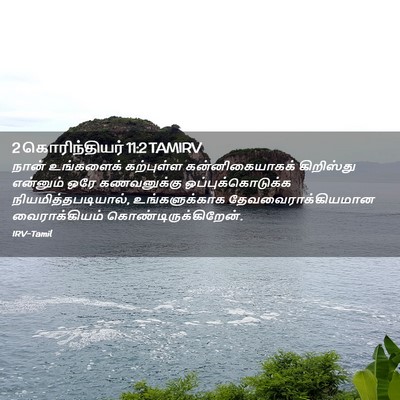 Picture 02 - 2 கொரிந்தியர் 11:2 TAMIRV - நான் உங்களைக் - Bible Verse Picture