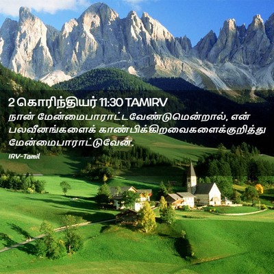 Picture 02 - 2 கொரிந்தியர் 11:30 TAMIRV - நான் - Bible Verse Picture