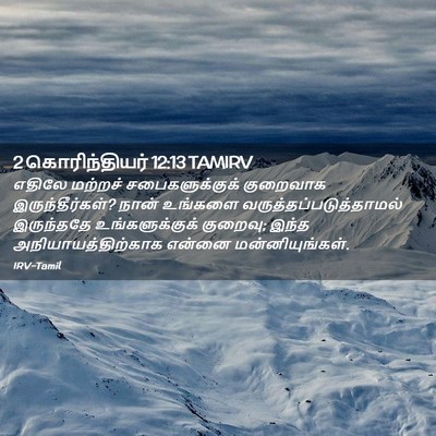 Picture 02 - 2 கொரிந்தியர் 12:13 TAMIRV - எதிலே மற்றச் - Bible Verse Picture